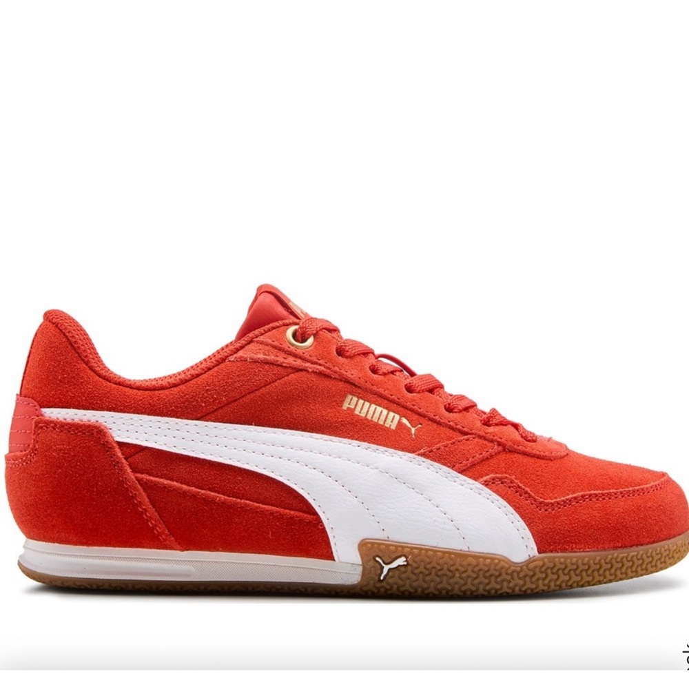 Puma Women's Scarlet and White Sneakers